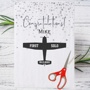 Student Pilot First Solo Airplane Aviation Custom Tissue Paper