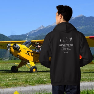 Student Pilot First Solo Airplane Funny Custom Hoodie
