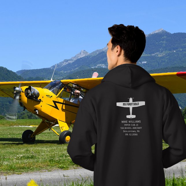 Student Pilot First Solo Airplane Simple Custom Hoodie (Creator Uploaded)