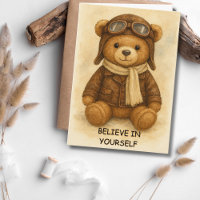 Student Pilot First Solo Airplane & Teddy Bear