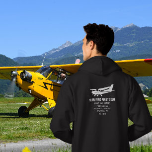 Student Pilot First Solo Cessna Airplane Funny Hoodie