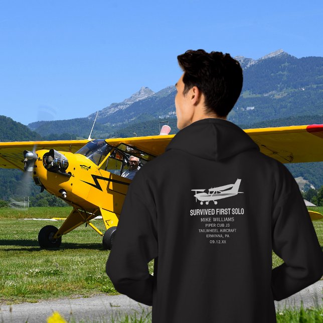 Student Pilot First Solo Cessna Airplane Funny Hoodie (Creator Uploaded)