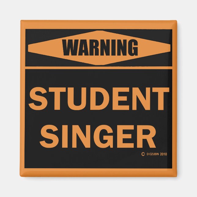 Student Singer Magnet (Front)