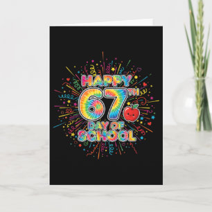 Student Six Seven Trending 67 Happy 67th Day Of Sc Card