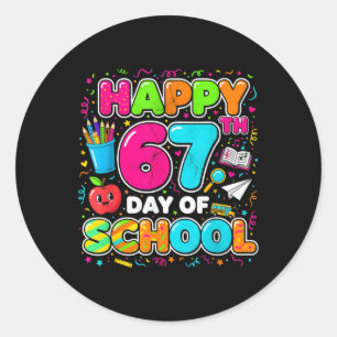 Student Six Seven Trending 67 Happy 67th Day Of Sc Classic Round Sticker