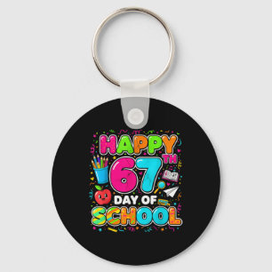 Student Six Seven Trending 67 Happy 67th Day Of Sc Keychain