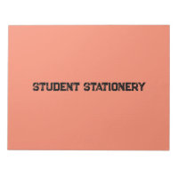 Student Stationery create your own text Notebook