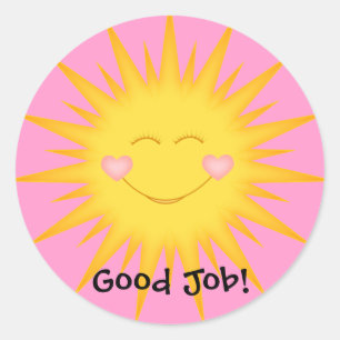 Student Stickers/Good Job,Well Done,Super Student Classic Round Sticker