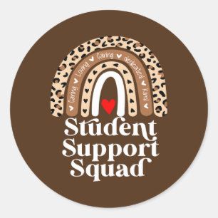 Student Support Squad Counsellor Social Worker Classic Round Sticker