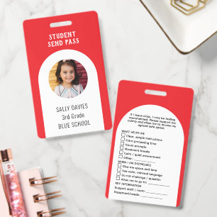 Student Toilet Pass Badge Reusable School Bath