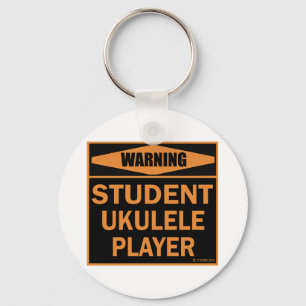 Student Ukulele Player Keychain