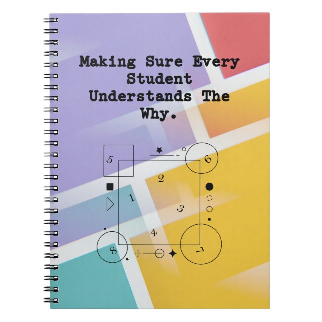 Student Understands Why | Conceptual Math Guide Notebook (Front)