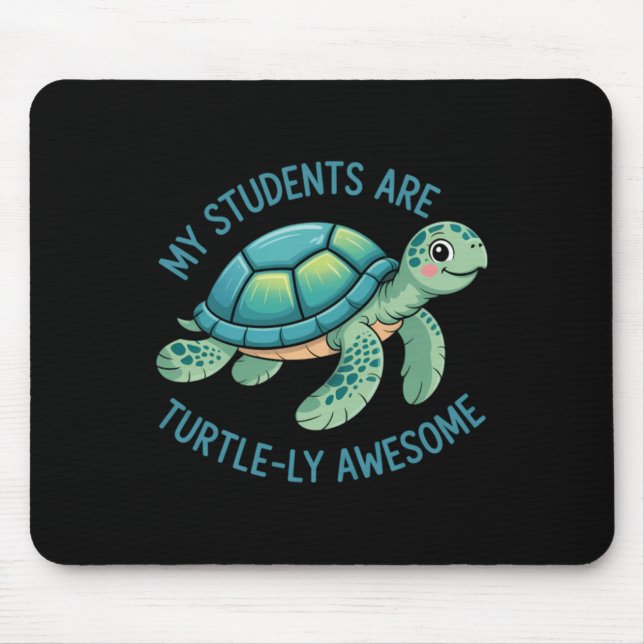 Students Cute Teacher Mouse Pad (Front)