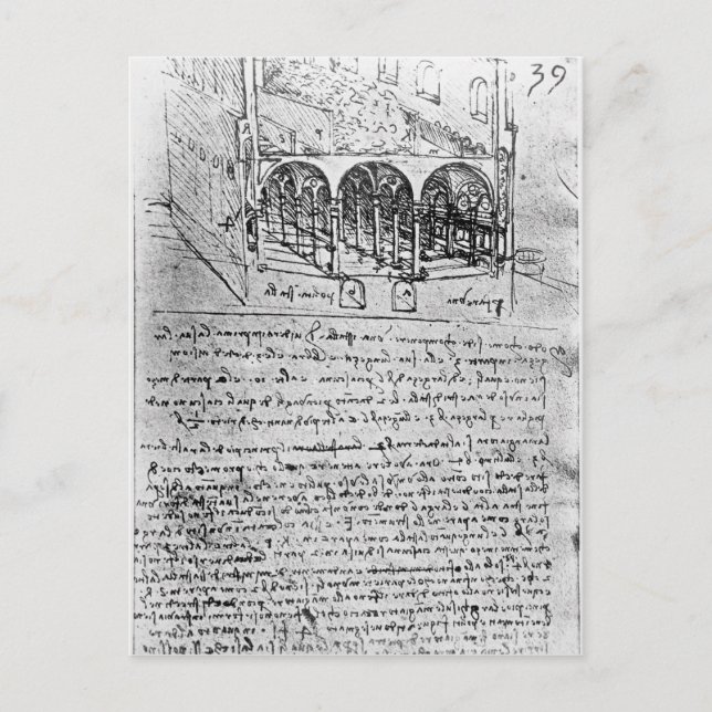 Studies for stables postcard (Front)