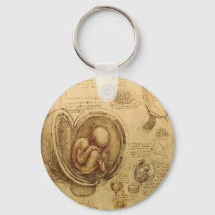 Studies of Embryos Keychain