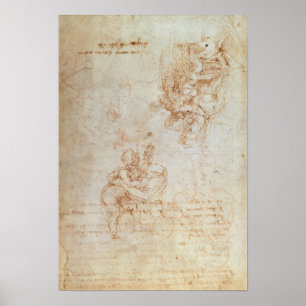 Studies of Madonna and Child Poster