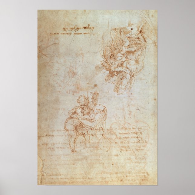 Studies of Madonna and Child Poster (Front)