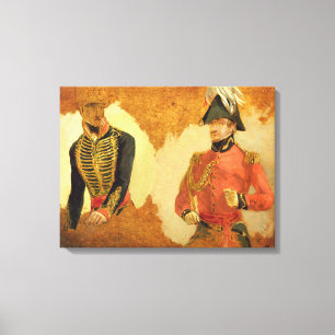 Studies of Royal Horse Artillery Uniform, and of a Canvas Print