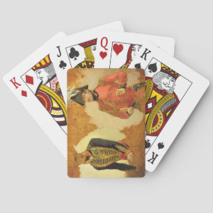 Studies of Royal Horse Artillery Uniform, and of a Playing Cards