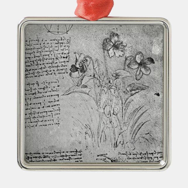 Studies of Violas Metal Ornament (Front)