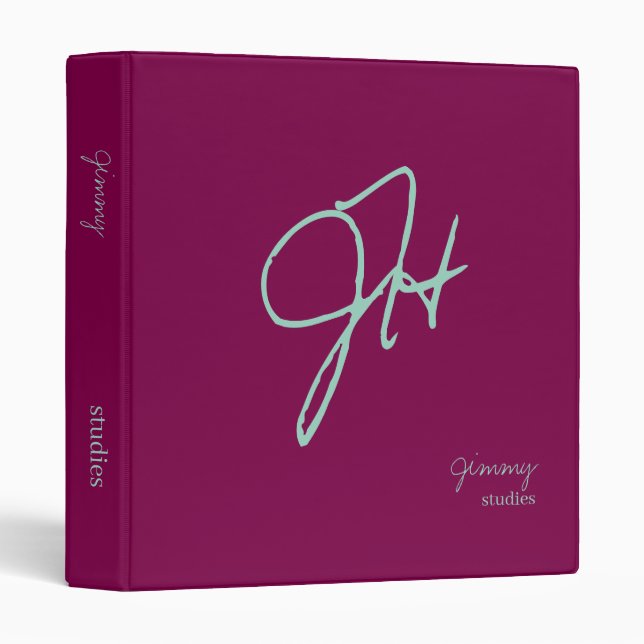 Studies wine warm colour binder (Front/Spine)