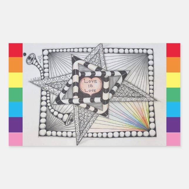 Studio 40: Love is Love Sticker (Front)