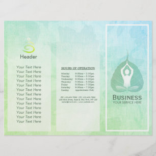 Studio De Brochures De Yoga Tri-Fold