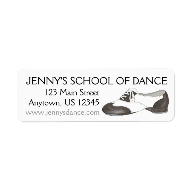 Studio De Danse De Chaussure Tap Personnalisé (Devant)