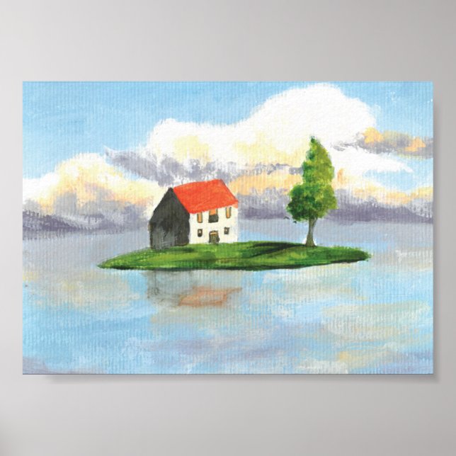 Studio Ghibli Landscape Print, Value Poster Paper (Front)