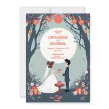 Studio Ghibli Style Invitation de mariage personna