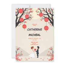 Studio Ghibli Style Personlized Wedding Invite