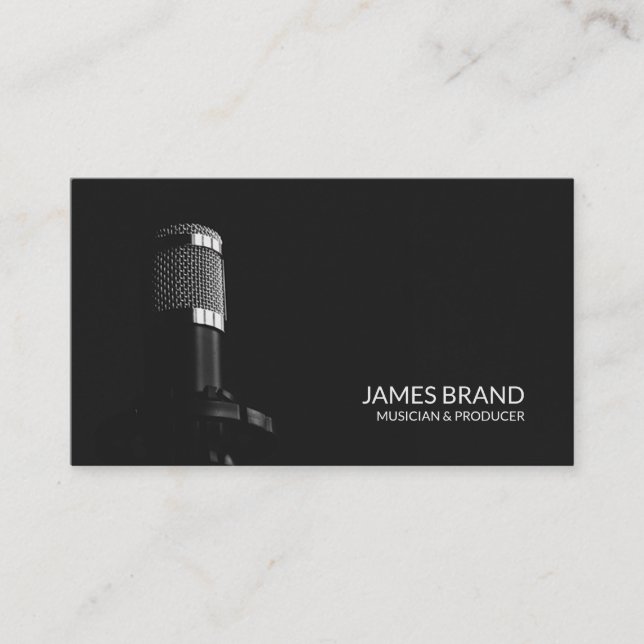 Studio Microphone Business Card (Front)