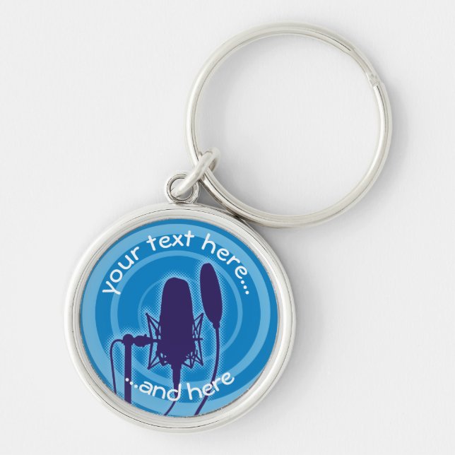 Studio Microphone Keychain (Front)