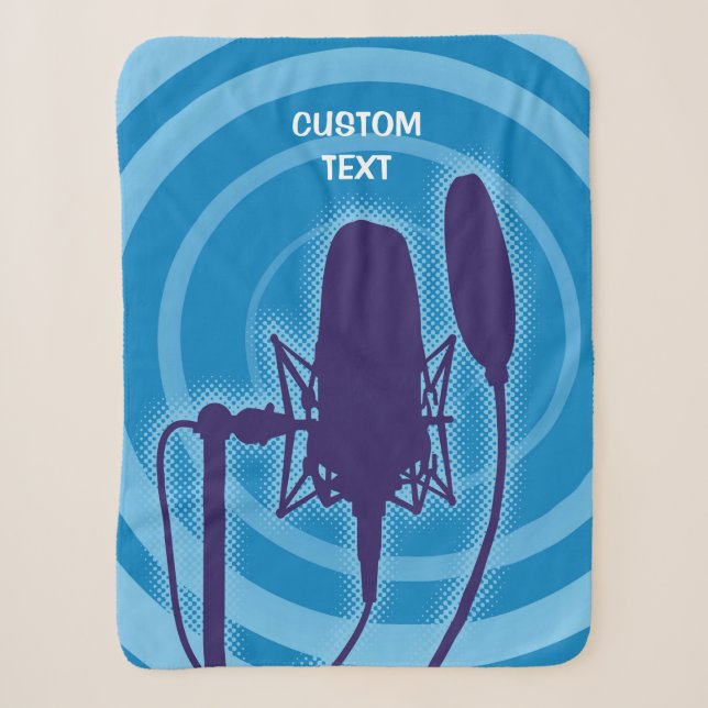 Studio Microphone Sherpa Blanket (Front)