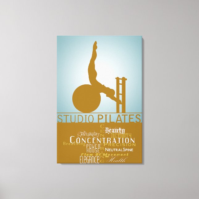 Studio Pilates - Wrapped Canvas (Front)