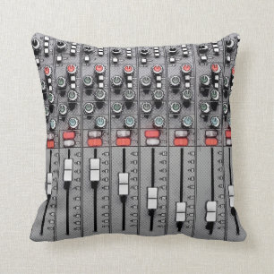 Studio Pillow: Mixer / Sound Board Throw Pillow