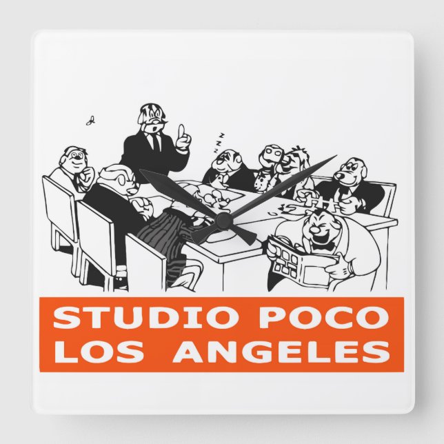 STUDIO POCO SQUARE WALL CLOCK (Front)