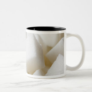 Studio shot of sugar cubes in bowl Two-Tone coffee mug