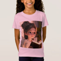 Studious Girl Cute T Shirt 