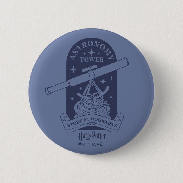 Study at HOGWARTS™ Astronomy Tower 2 Inch Round Button (Front)