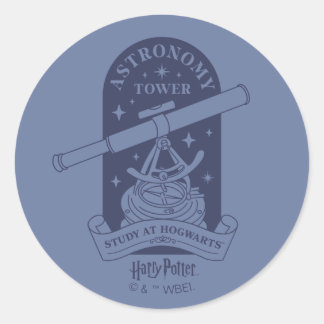 Study at HOGWARTS™ Astronomy Tower Classic Round Sticker
