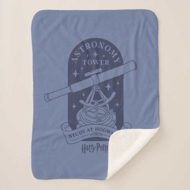 Study at HOGWARTS™ Astronomy Tower Sherpa Blanket (Front)