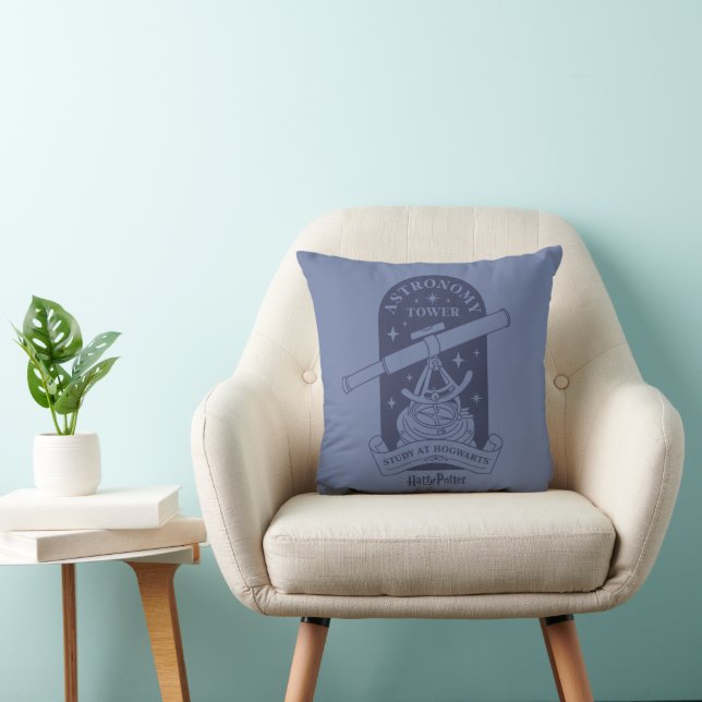 Study at HOGWARTS™ Astronomy Tower Throw Pillow (Chair)