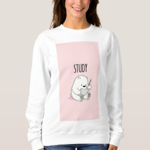 Study bear women sweater everyday women sweater
