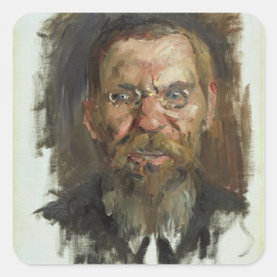Study for a Portrait of Professor Dr. Eduard Square Sticker