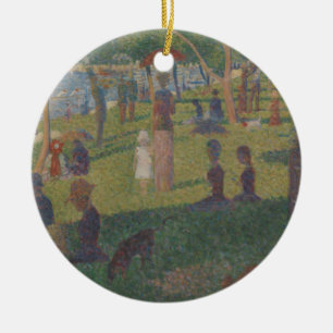 Study for A Sunday on La Grande Jatte Ceramic Ornament