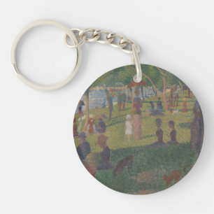 Study for A Sunday on La Grande Jatte Keychain