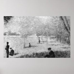 Study for A Sunday on La Grande Jatte Poster
