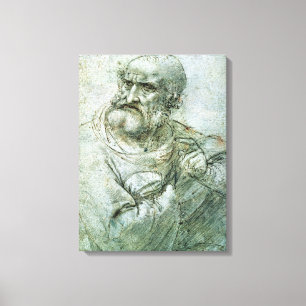 Study for an Apostle from The Last Supper, c.1495 Canvas Print