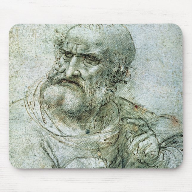 Study for an Apostle from The Last Supper, c.1495 Mouse Pad (Front)